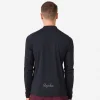 Rapha T-shirts & Tops|Men's Explore Long Sleeve Zip Neck Tech T-shirt Black/Black