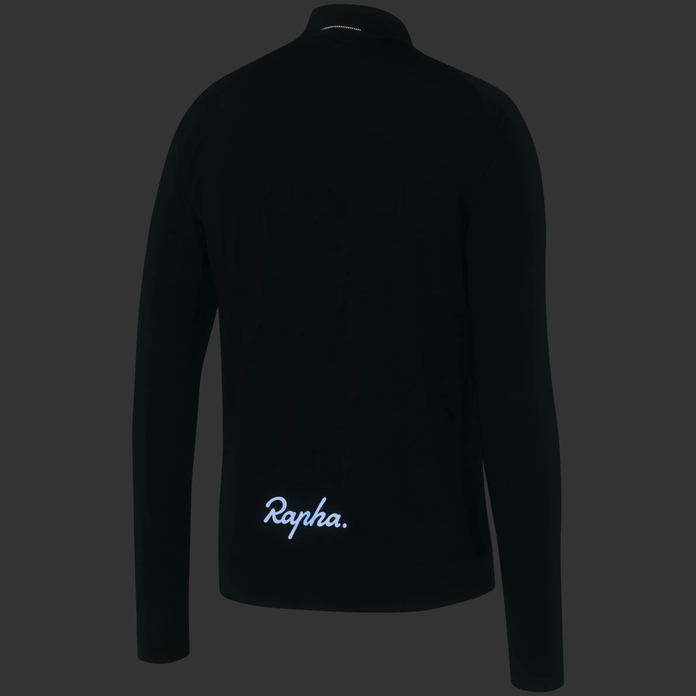 Rapha T-shirts & Tops|Men's Explore Long Sleeve Zip Neck Tech T-shirt Black/Black