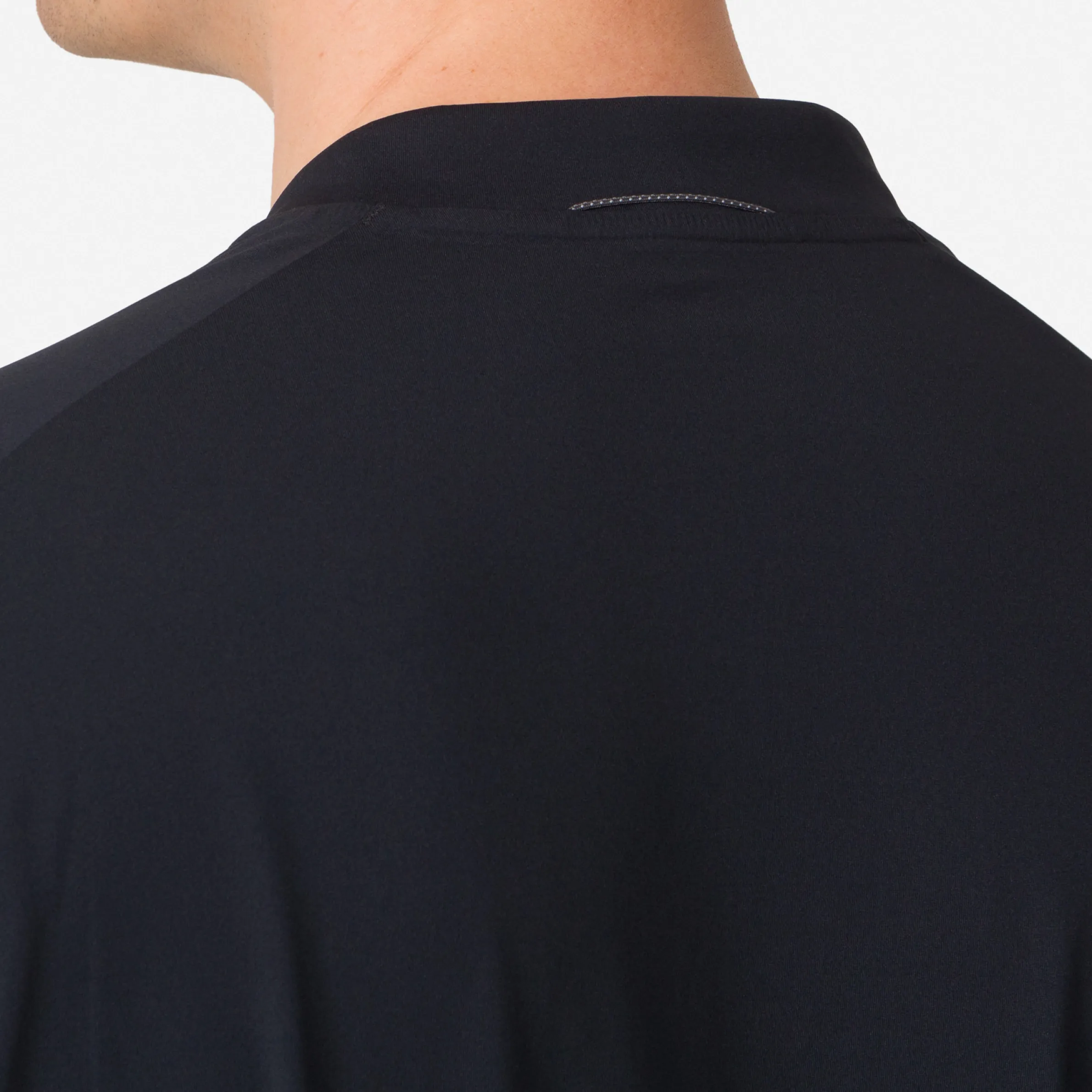 Rapha T-shirts & Tops|Men's Explore Long Sleeve Zip Neck Tech T-shirt Black/Black