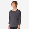 Rapha Hoodies, T-shirts & Tops|Women's Trail Merino 3/4 Sleeve Top DarkGrey/Black